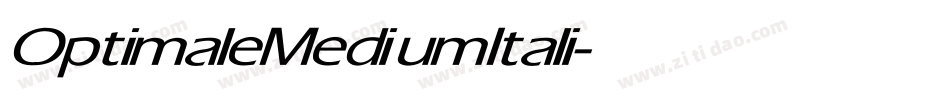 OptimaleMedium Itali字体转换